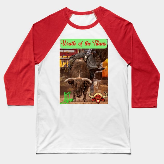 Bull Rodeo USA Baseball T-Shirt by TopSea